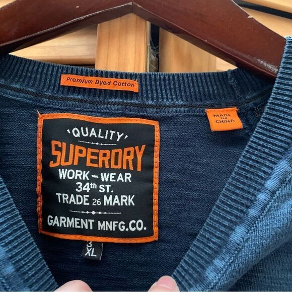 Superdry Logo Crewneck Sweater Size XL - Picture 2 of 6